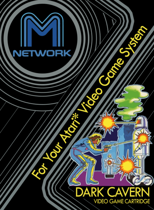 Dark Cavern box art for Atari 2600